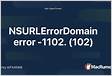 What are the NSURLErrorDomain error code description